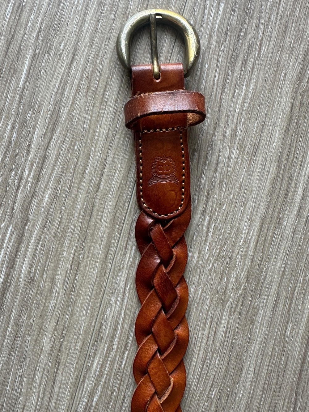 Christian Dior Braided Leather Belt in Brown - Picture 14 of 16
